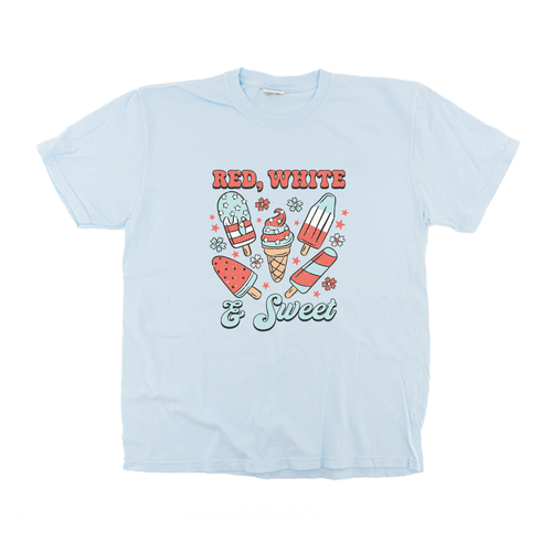 Red, White, & Sweet - Tee (Pale Blue)