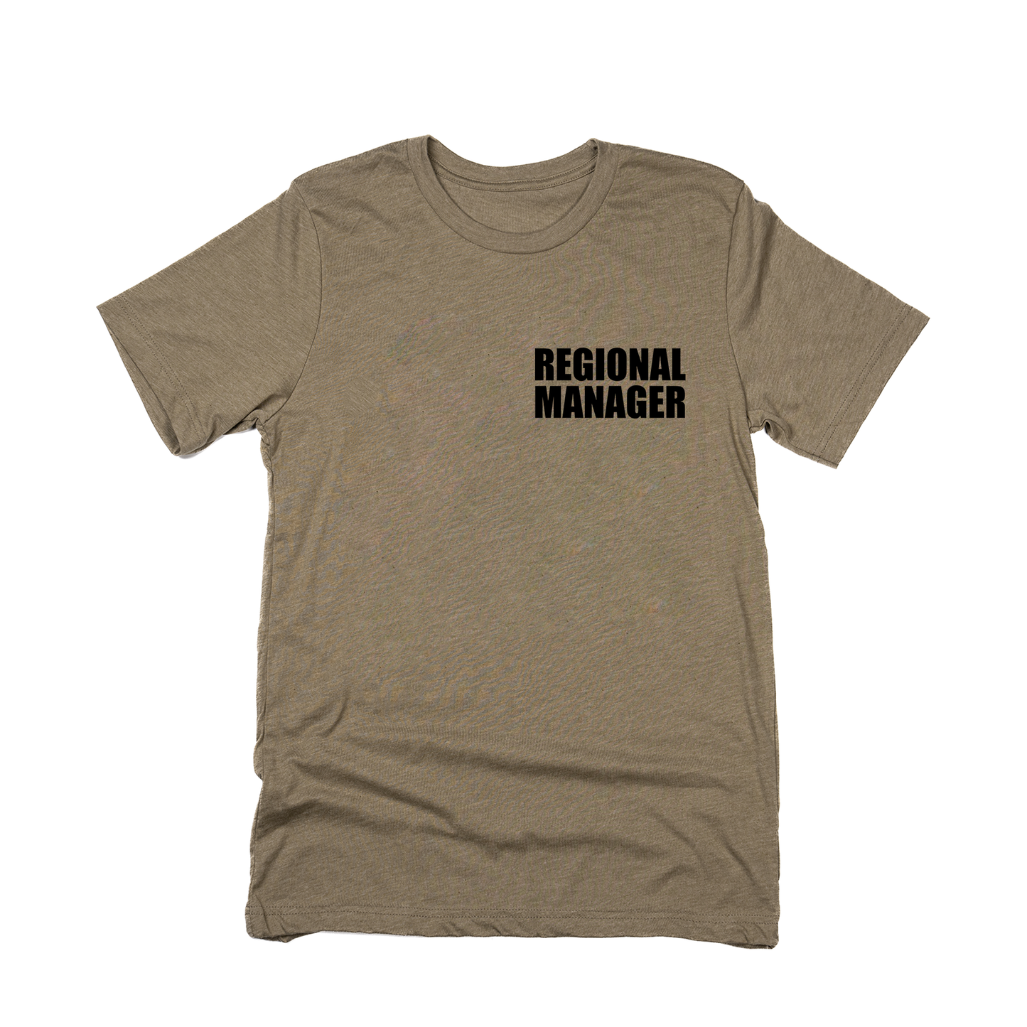 Regional Manager (Pocket, Black) - Tee (Olive)