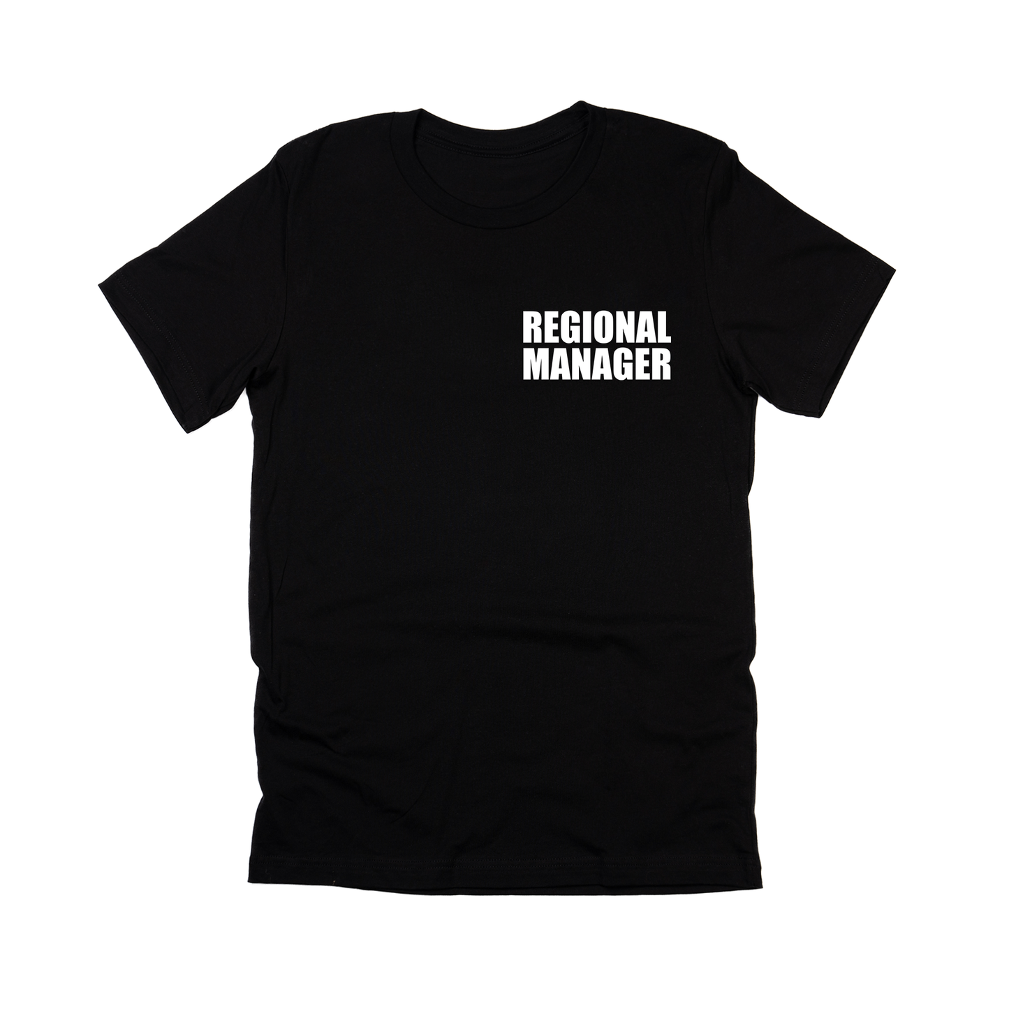 Regional Manager (Pocket, White) - Tee (Black)