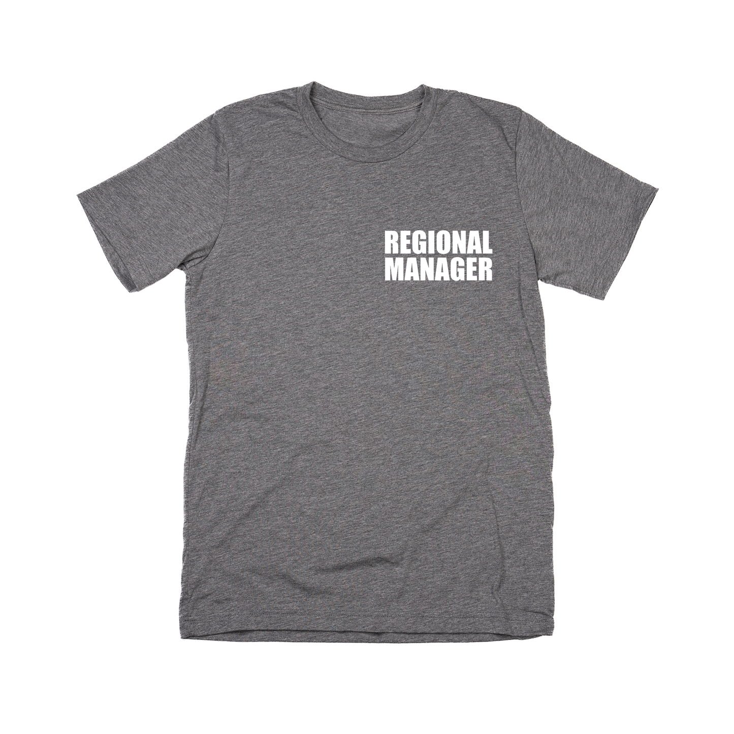 Regional Manager (Pocket, White) - Tee (Gray)