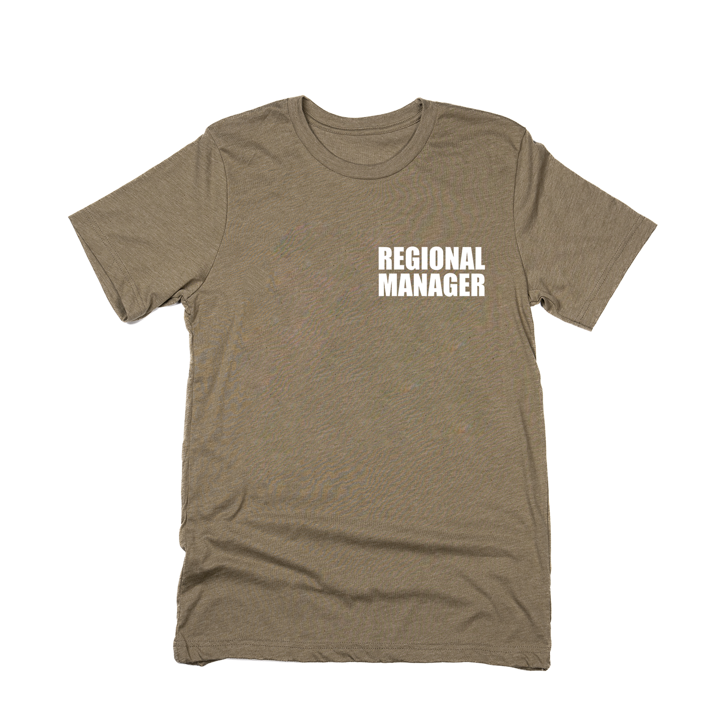 Regional Manager (Pocket, White) - Tee (Olive)