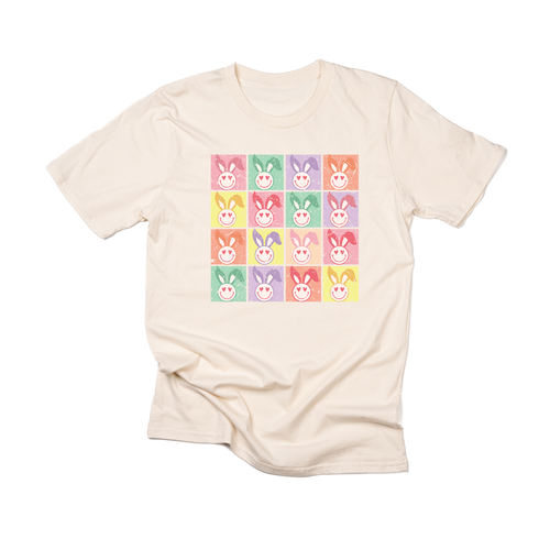 Retro Groovy Bunnies - Tee (Vintage Natural)