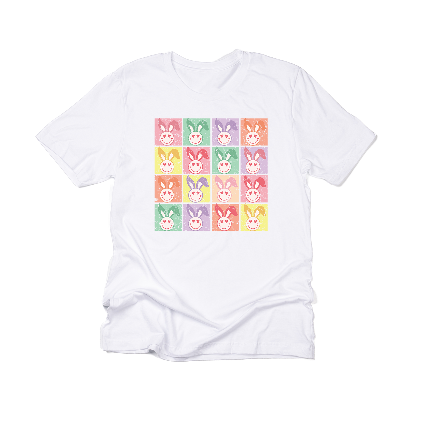 Retro Groovy Bunnies - Tee (Vintage White)