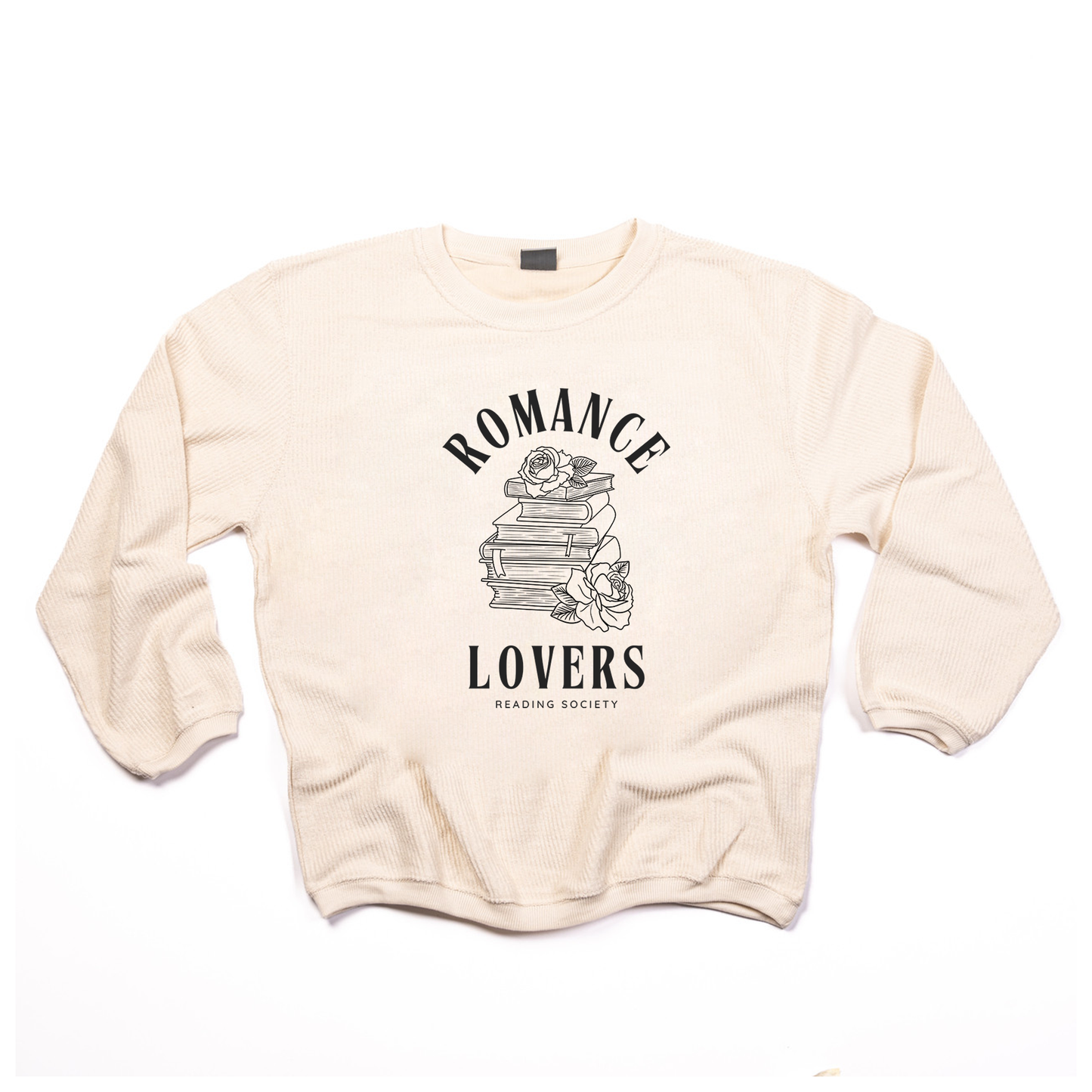 Romance Lovers Reading Society - Corded Sweatshirt (Ivory)