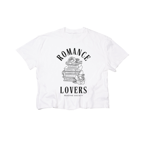 Romance Lovers Reading Society - Cropped Tee (White)