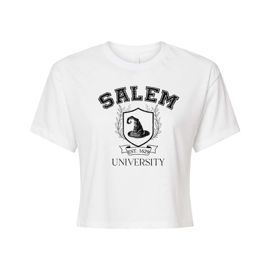 Salem University - Cropped Tee (White)