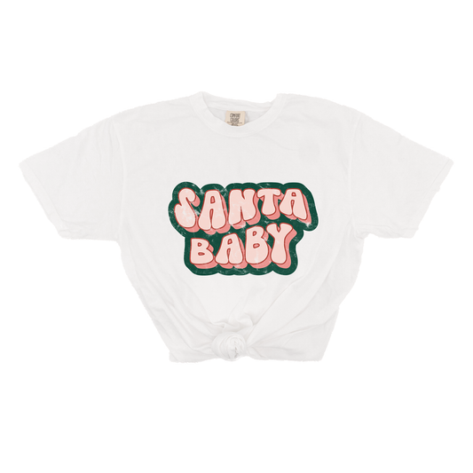 Santa Baby Vintage - Tee (Vintage White, Short Sleeve)