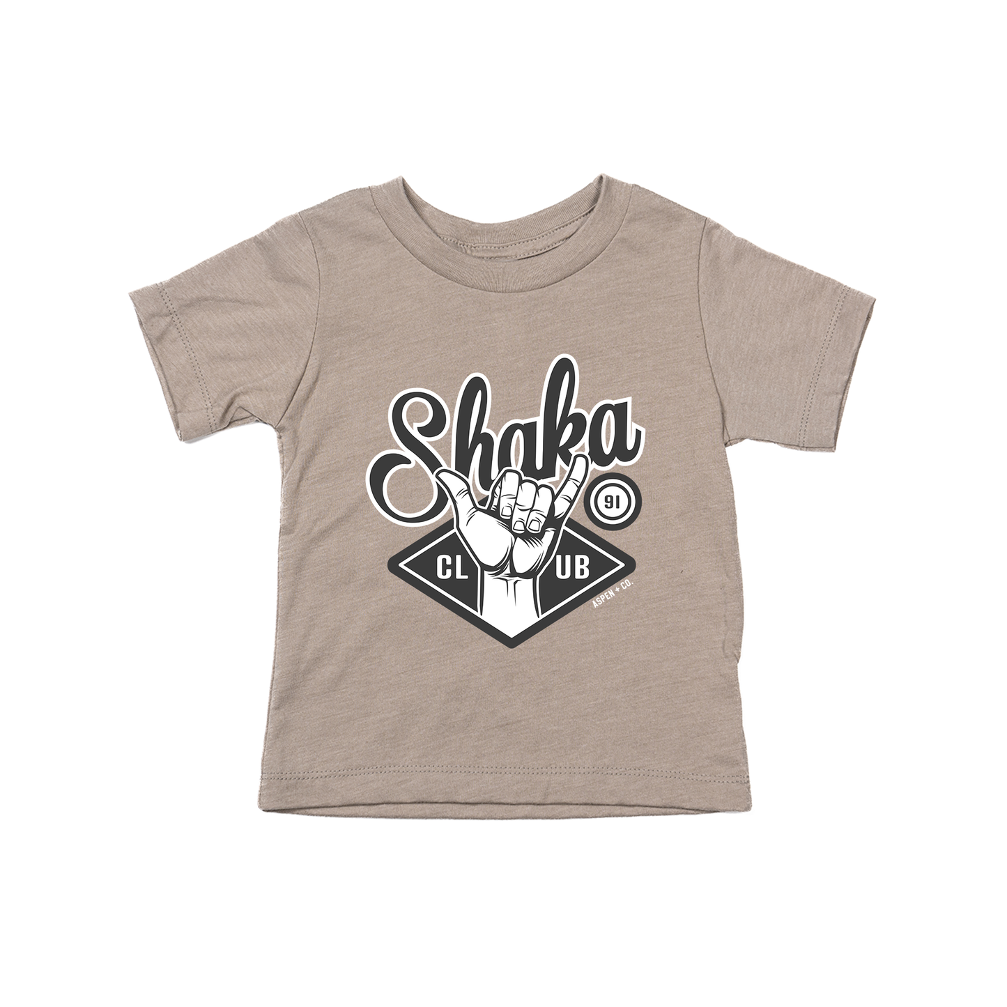 Shaka Club - Kids Tee (Pale Moss)