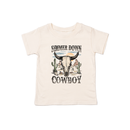 Simmer Down Cowboy - Kids Tee (Natural)