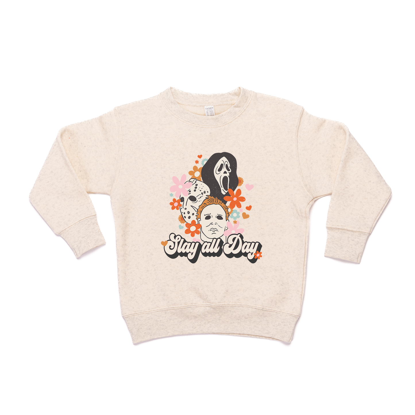 Slay All Day - Kids Sweatshirt (Heather Natural)
