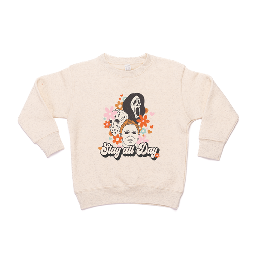 Slay All Day - Kids Sweatshirt (Heather Natural)