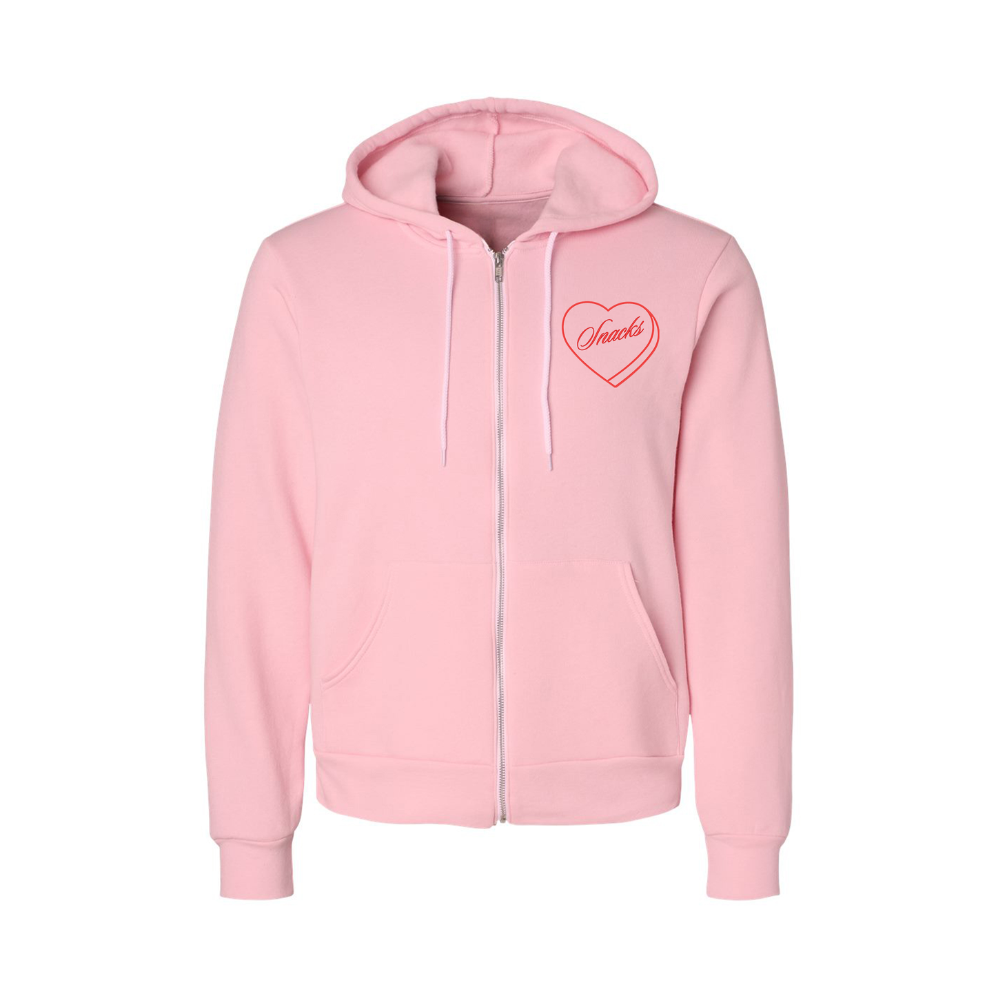 Snack Lover - Zip-up Hoodie (Pink)