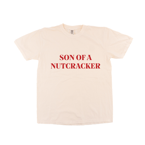 Son of a Nutcracker (Red) - Tee (Vintage Natural, Short Sleeve)