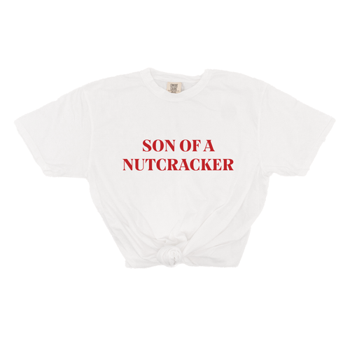 Son of a Nutcracker (Red) - Tee (Vintage White, Short Sleeve)