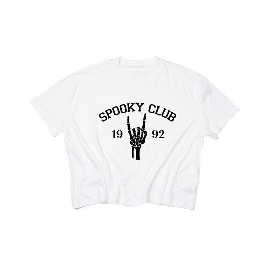 Spooky Club - Cropped Tee (White)