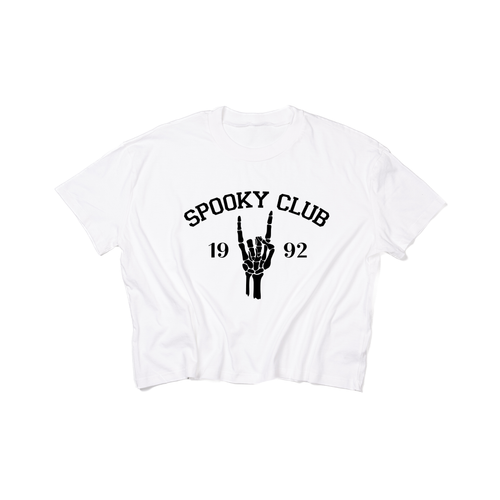 Spooky Club - Cropped Tee (White)