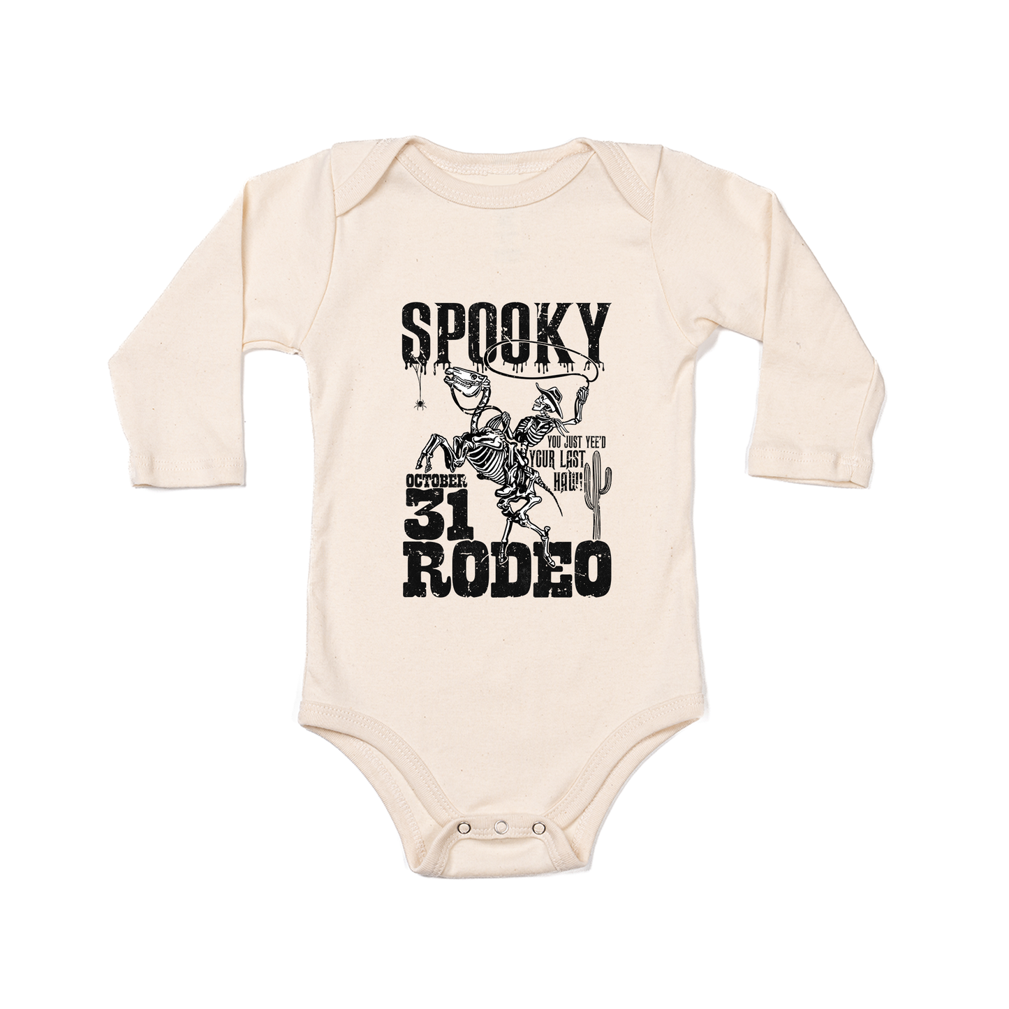 Spooky Rodeo - Bodysuit (Natural, Long Sleeve)