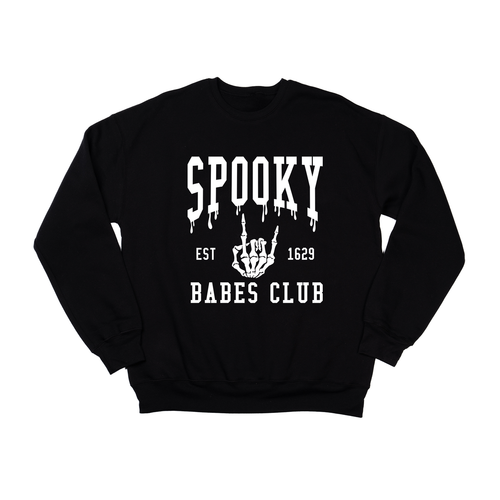 Spooky Babes Club (White) - Sweatshirt (Black)