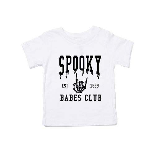 Spooky Babes Club (Black) - Kids Tee (White)