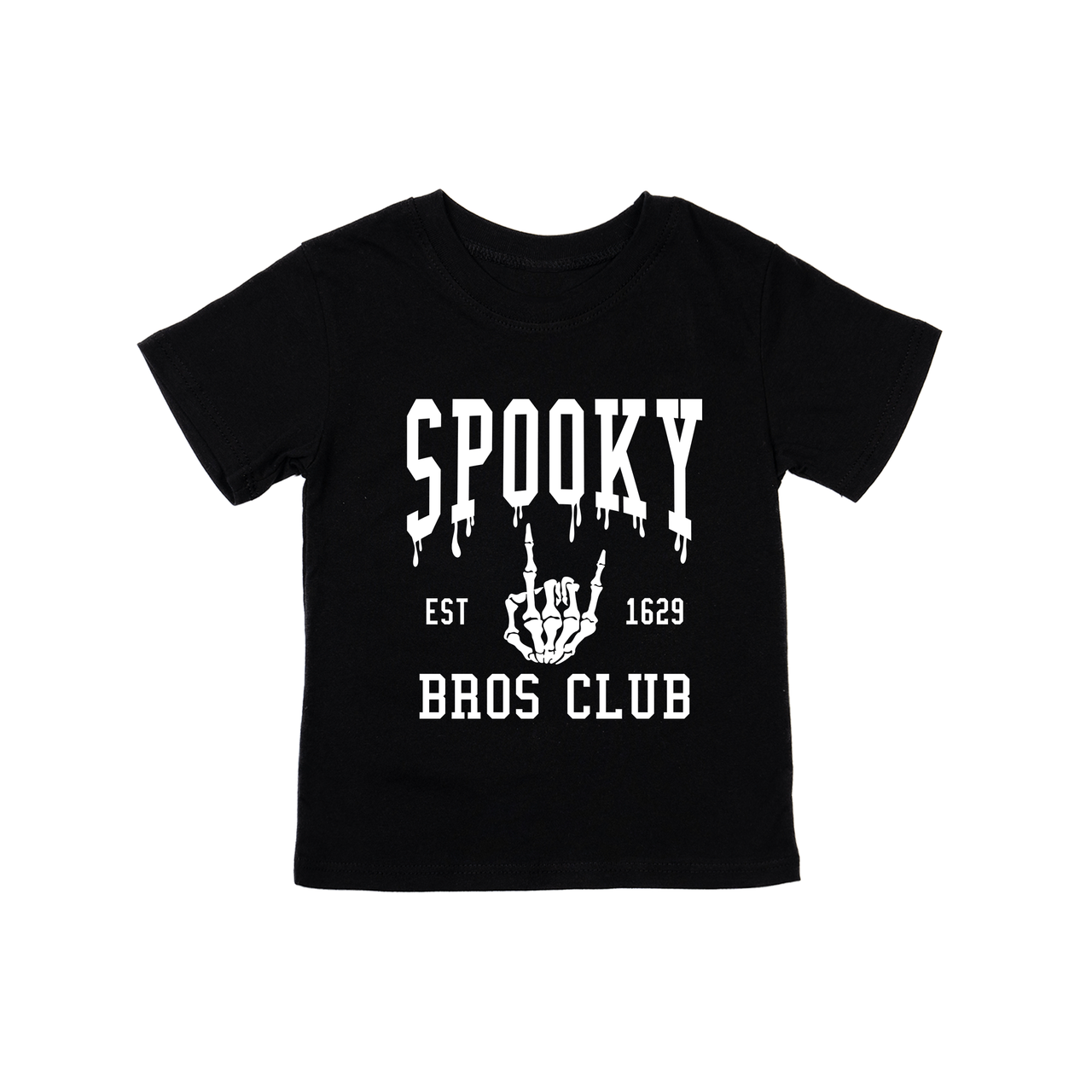 Spooky Bros Club (White) - Kids Tee (Black)