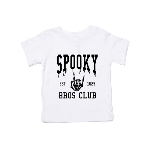 Spooky Bros Club (Black) - Kids Tee (White)