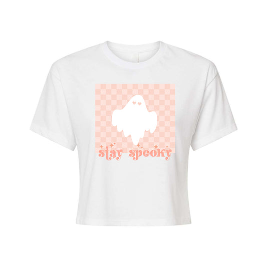 Stay Spooky - Cropped Tee (White)