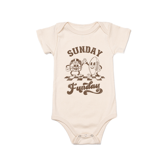 Sunday Funday Football Friends - Bodysuit (Natural, Short Sleeve)