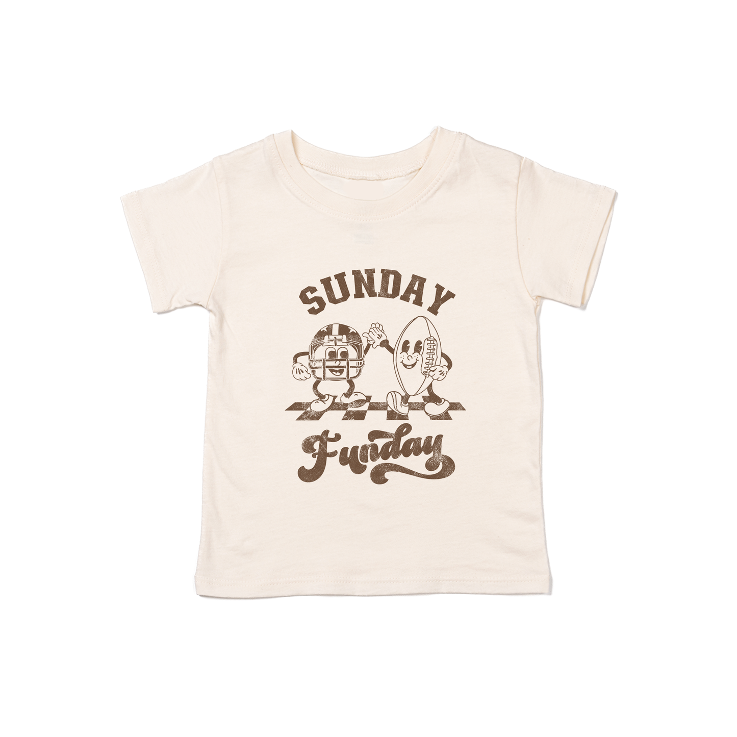 Sunday Funday Football Friends - Kids Tee (Natural)