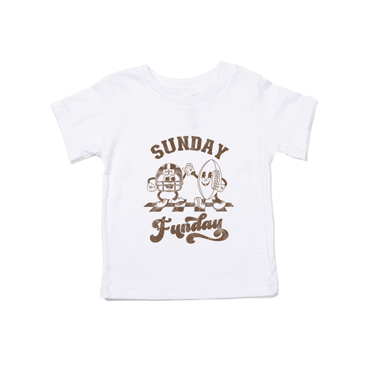 Sunday Funday Football Friends - Kids Tee (White)