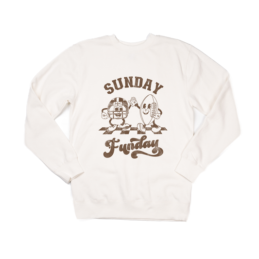 Sunday Funday Football Friends - Sweatshirt (Creme)