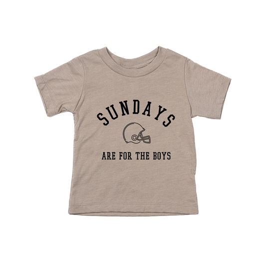 Sundays Are For The Boys (Black) - Kids Tee (Pale Moss)