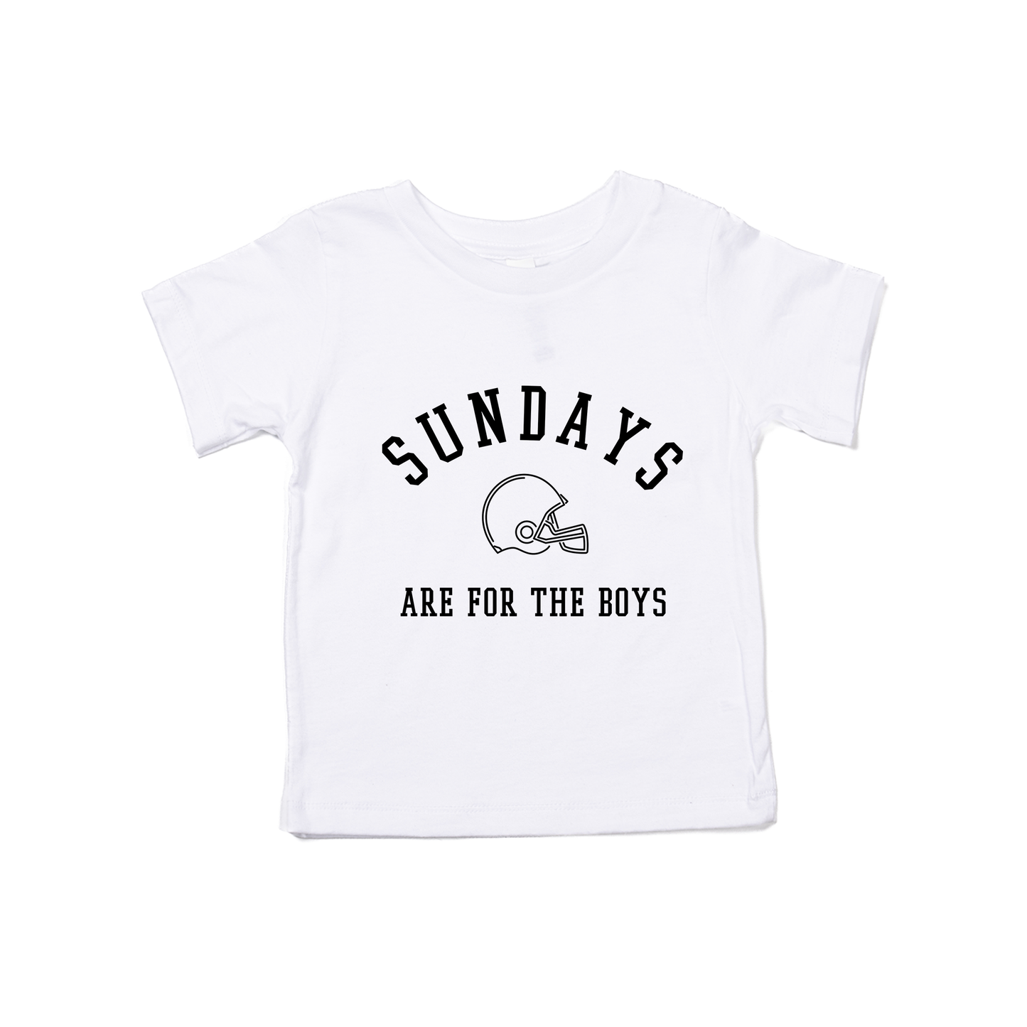 Sundays Are For The Boys (Black) - Kids Tee (White)