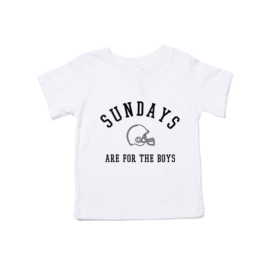 Sundays Are For The Boys (Black) - Kids Tee (White)