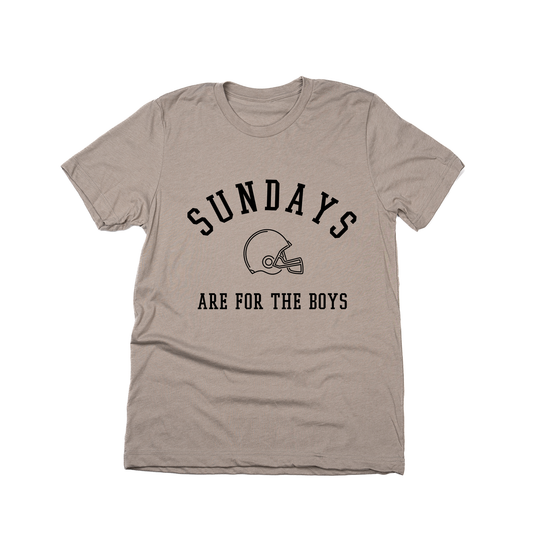 Sundays Are For The Boys (Black) - Tee (Pale Moss)