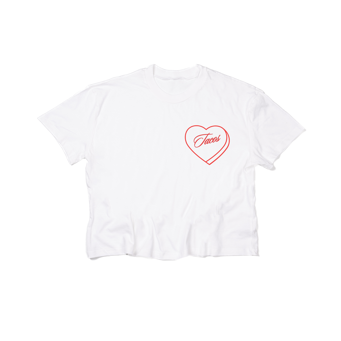 Taco Lover - Cropped Tee (White)