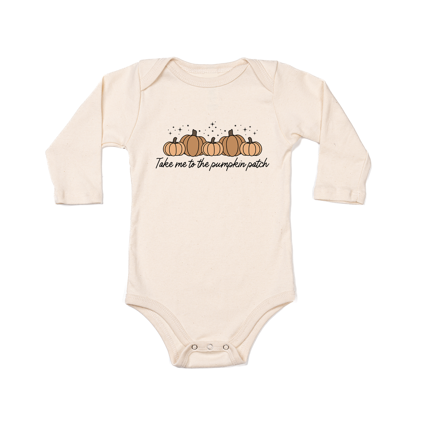 Take Me To The Pumpkin Patch - Bodysuit (Natural, Long Sleeve)