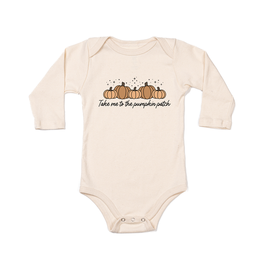 Take Me To The Pumpkin Patch - Bodysuit (Natural, Long Sleeve)