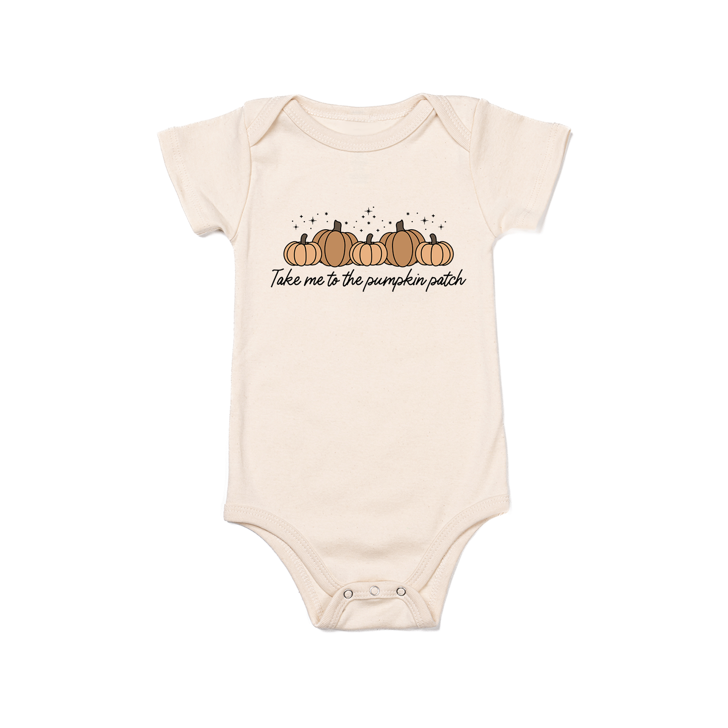 Take Me To The Pumpkin Patch - Bodysuit (Natural, Short Sleeve)