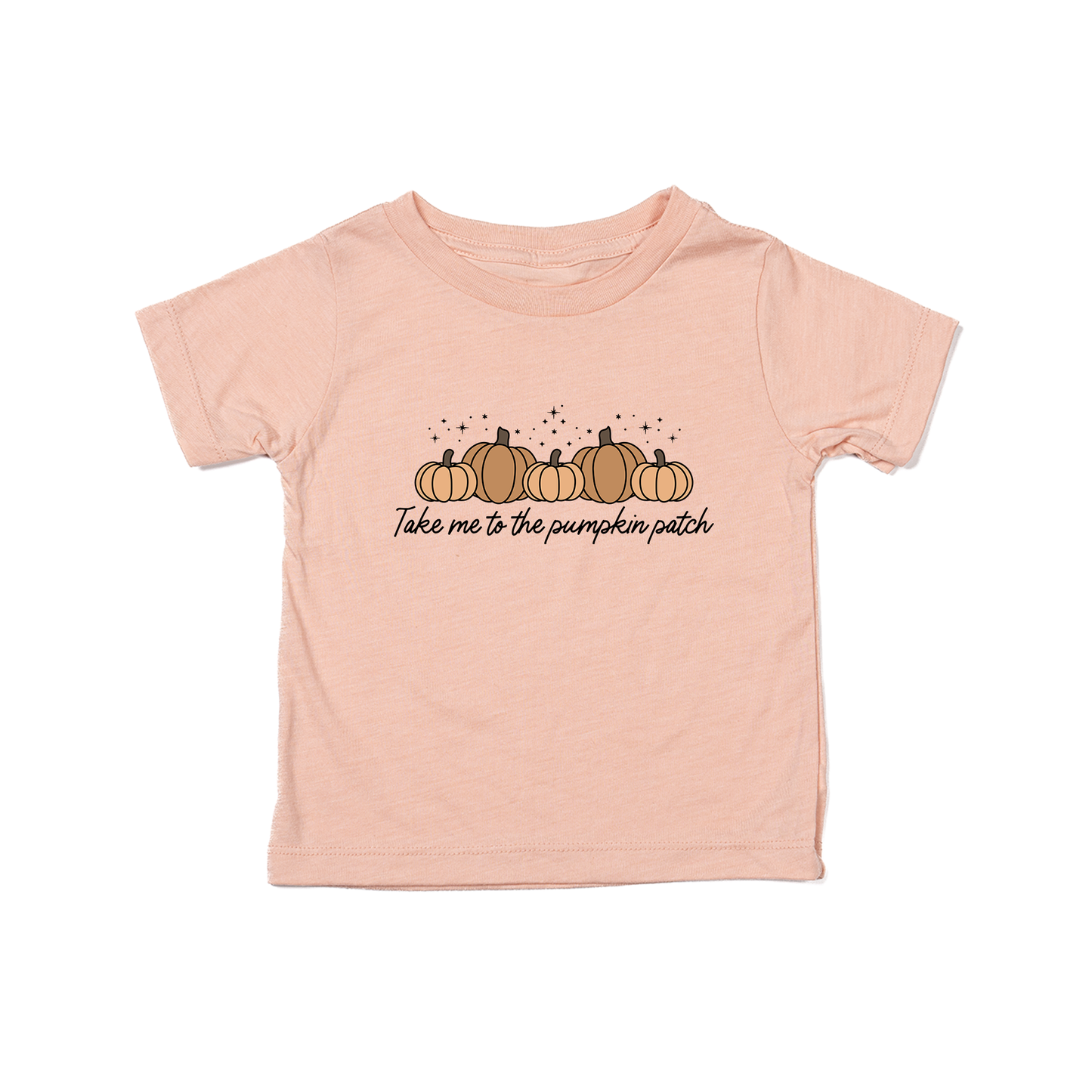 Take Me To The Pumpkin Patch - Kids Tee (Peach)