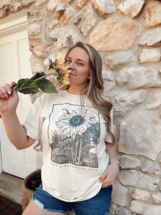 What a Beautiful Life - Tee (Vintage Natural, Short Sleeve)