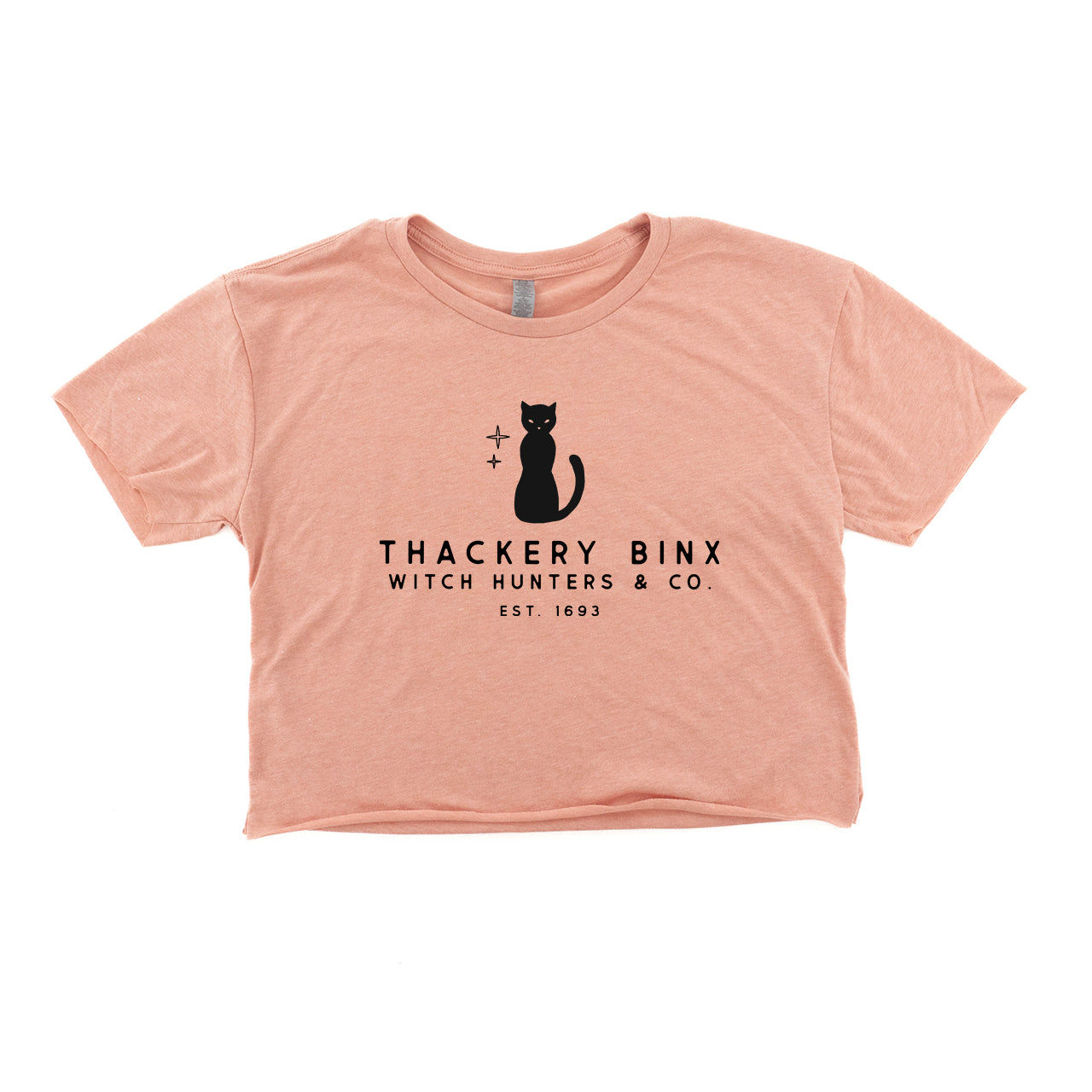 Thackery Binx Witch Hunters & Co. - Cropped Tee (Heather Sedona Pink)