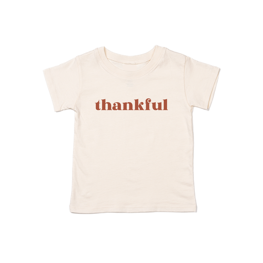 Thankful (Rust) - Kids Tee (Natural)