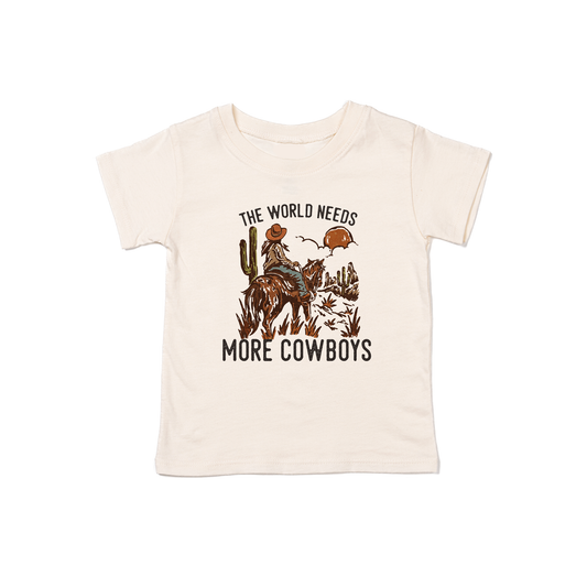The World Needs More Cowboys - Kids Tee (Natural)