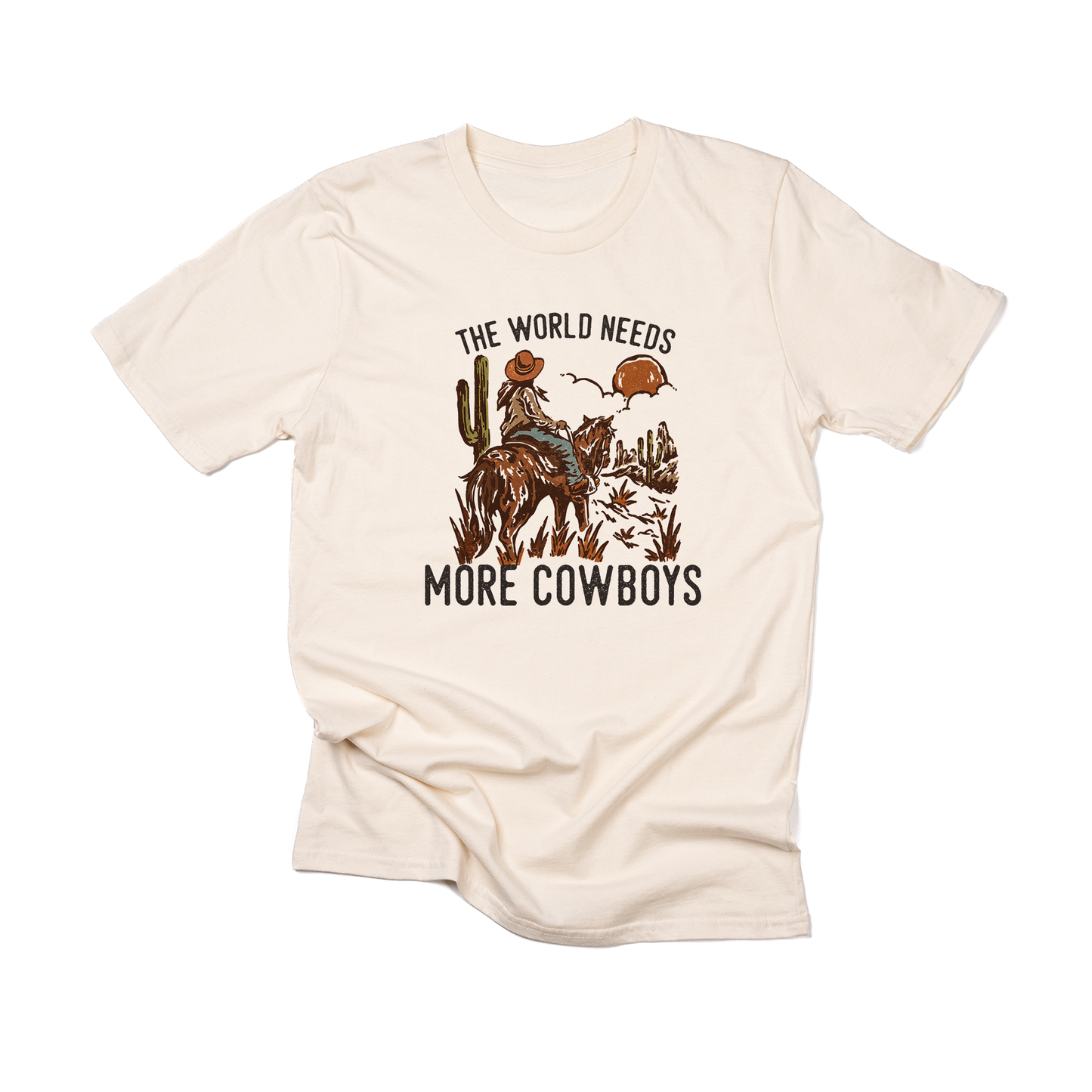 The World Needs More Cowboys - Tee (Vintage Natural)