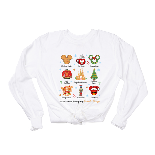 These Are A Few of My Favorite Things (Christmas Magic Mouse) - Tee (Vintage White, Long Sleeve)