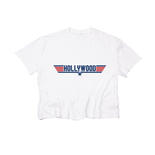 Top G (Hollywood) - Cropped Tee (White)