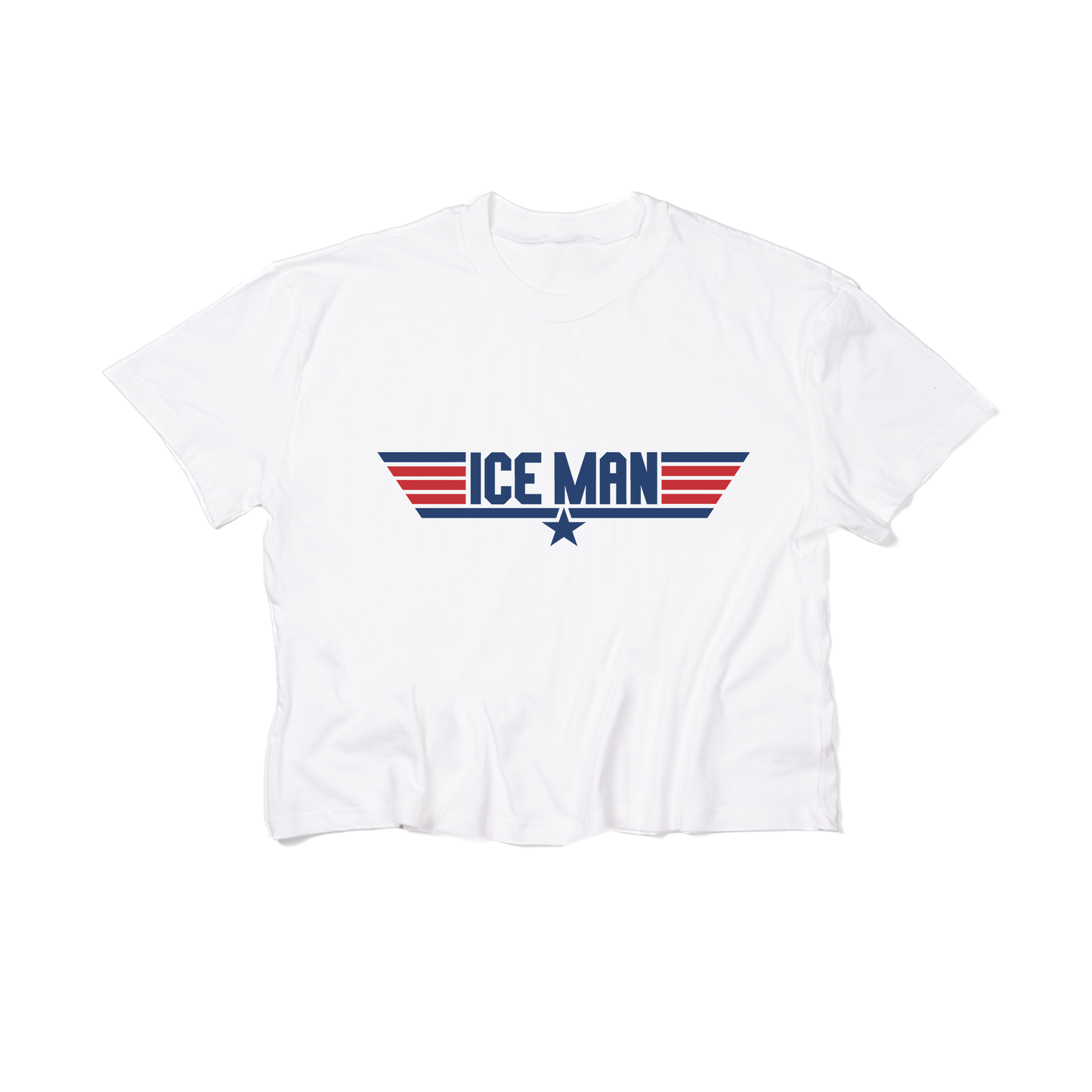 Top G (Iceman) - Cropped Tee (White)