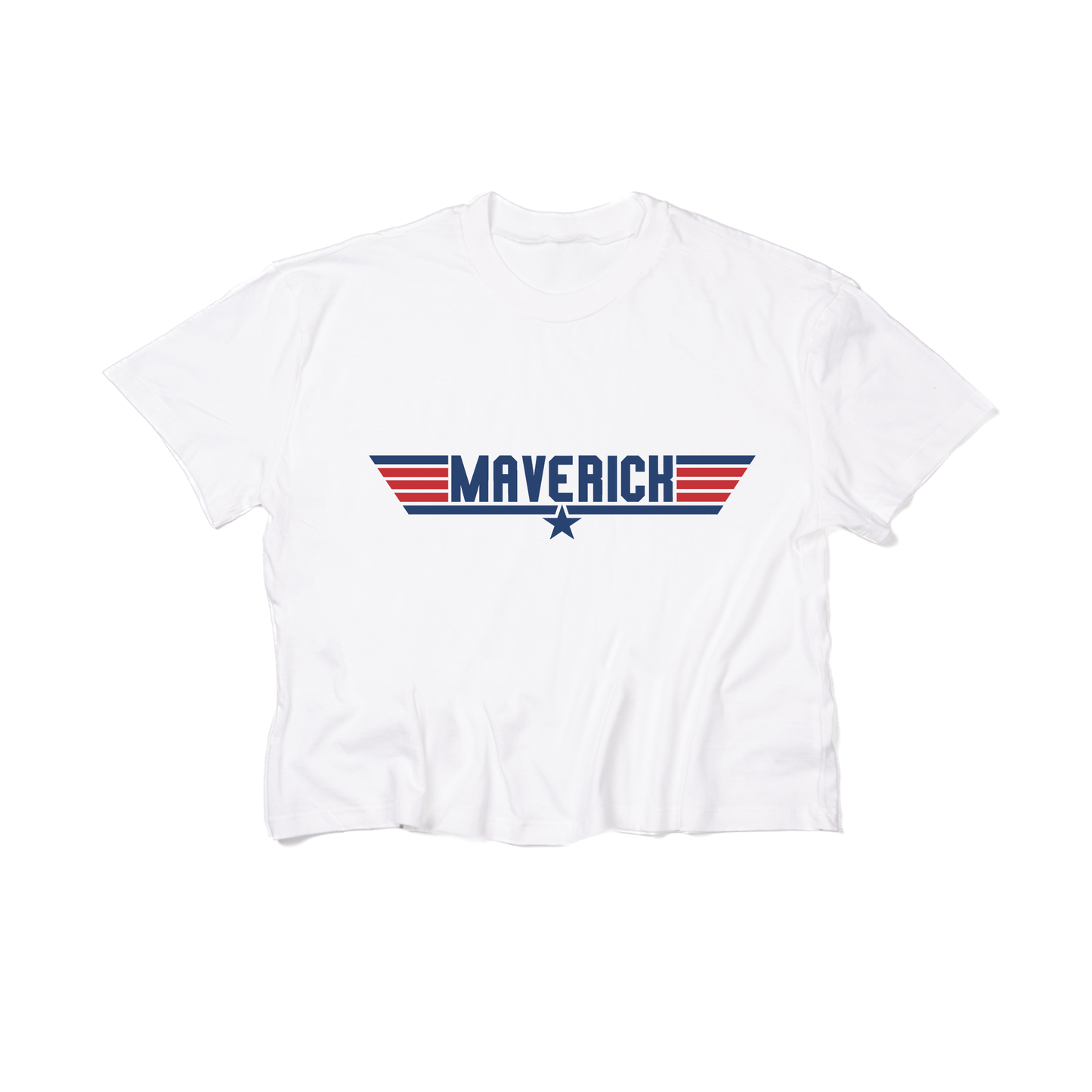 Top G (Maverick) - Cropped Tee (White)