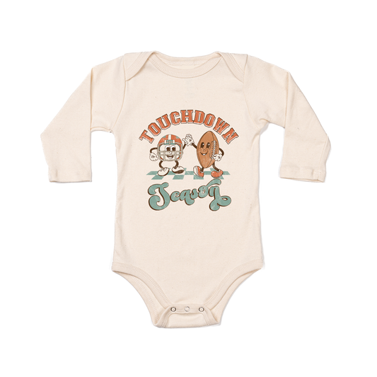 Touchdown Season Football Friends - Bodysuit (Natural, Long Sleeve)