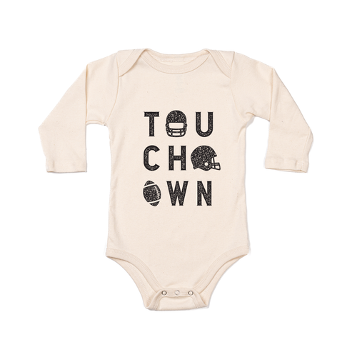 Touchdown (Distressed) - Bodysuit (Natural, Long Sleeve)